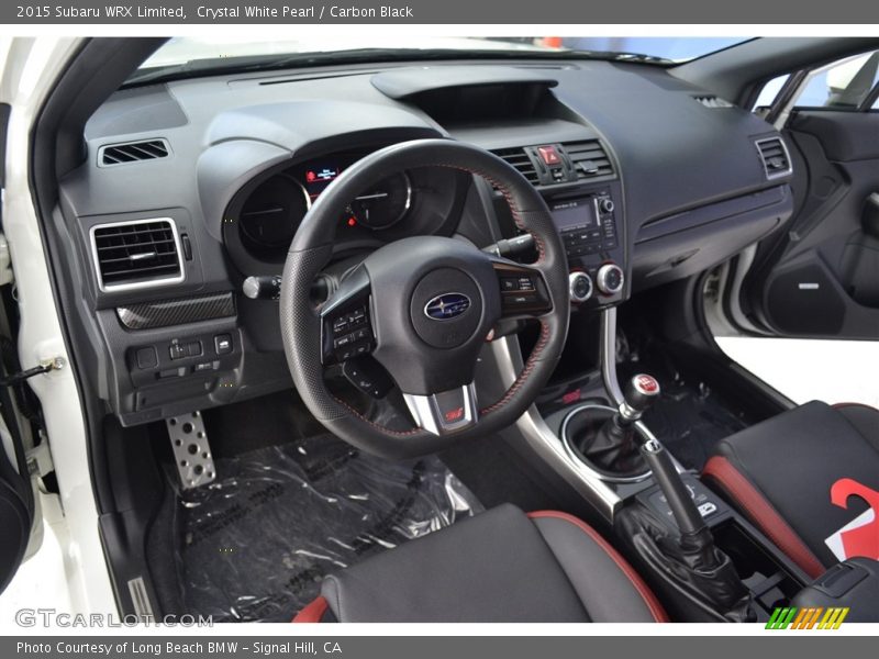 2015 WRX Limited Carbon Black Interior