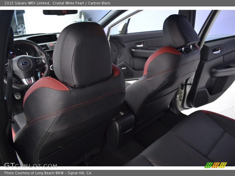 Crystal White Pearl / Carbon Black 2015 Subaru WRX Limited