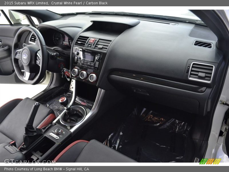 Crystal White Pearl / Carbon Black 2015 Subaru WRX Limited
