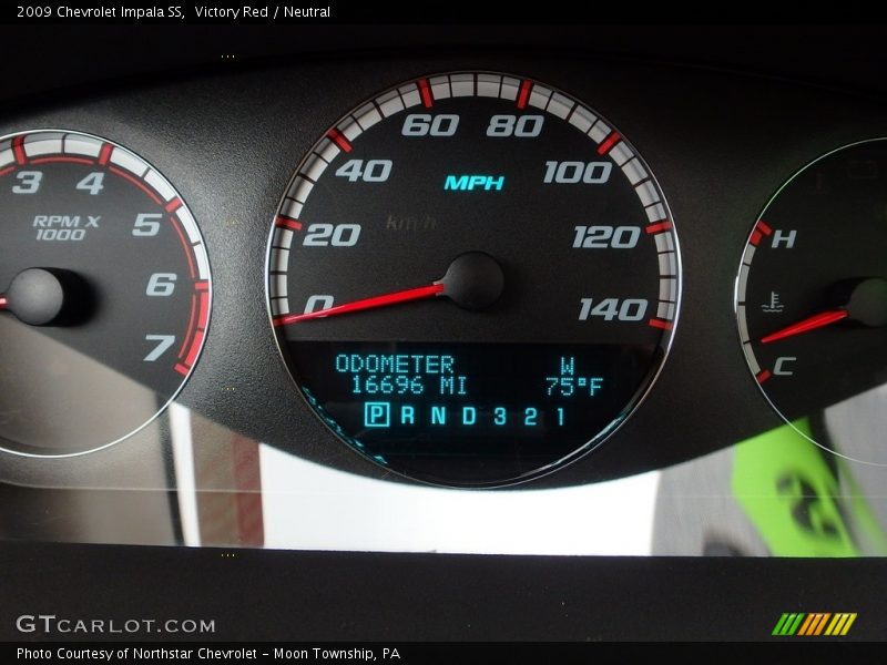 Victory Red / Neutral 2009 Chevrolet Impala SS