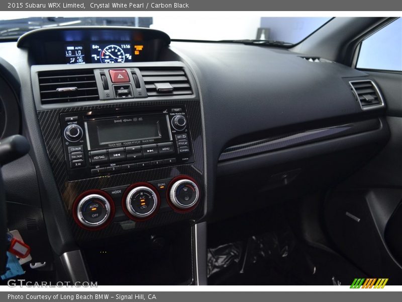 Crystal White Pearl / Carbon Black 2015 Subaru WRX Limited