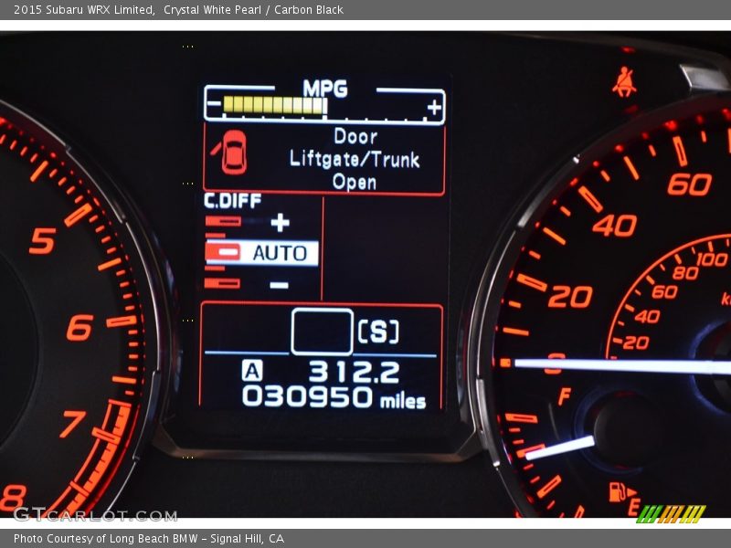Crystal White Pearl / Carbon Black 2015 Subaru WRX Limited