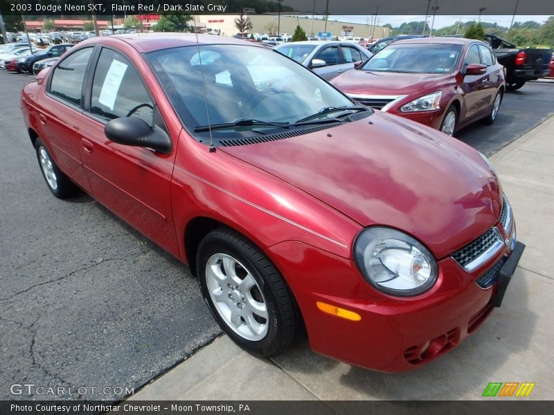 Flame Red / Dark Slate Gray 2003 Dodge Neon SXT