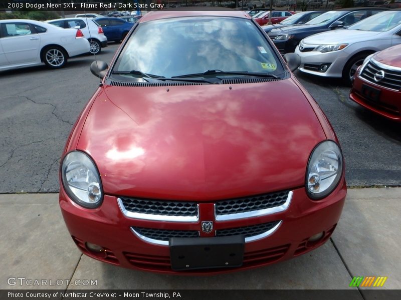 Flame Red / Dark Slate Gray 2003 Dodge Neon SXT