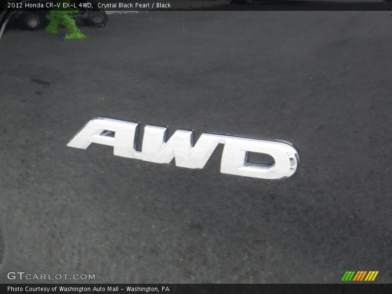 Crystal Black Pearl / Black 2012 Honda CR-V EX-L 4WD