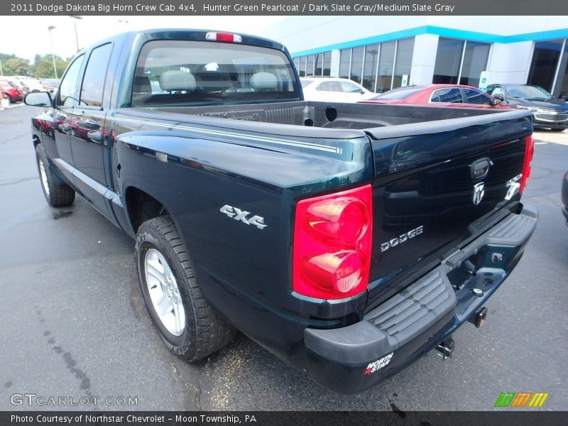 Hunter Green Pearlcoat / Dark Slate Gray/Medium Slate Gray 2011 Dodge Dakota Big Horn Crew Cab 4x4
