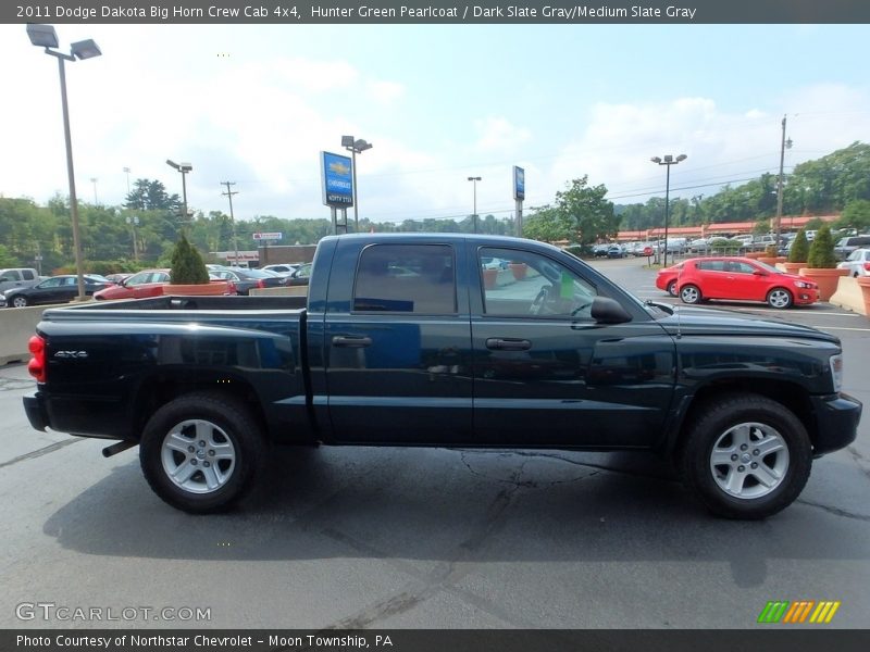 Hunter Green Pearlcoat / Dark Slate Gray/Medium Slate Gray 2011 Dodge Dakota Big Horn Crew Cab 4x4
