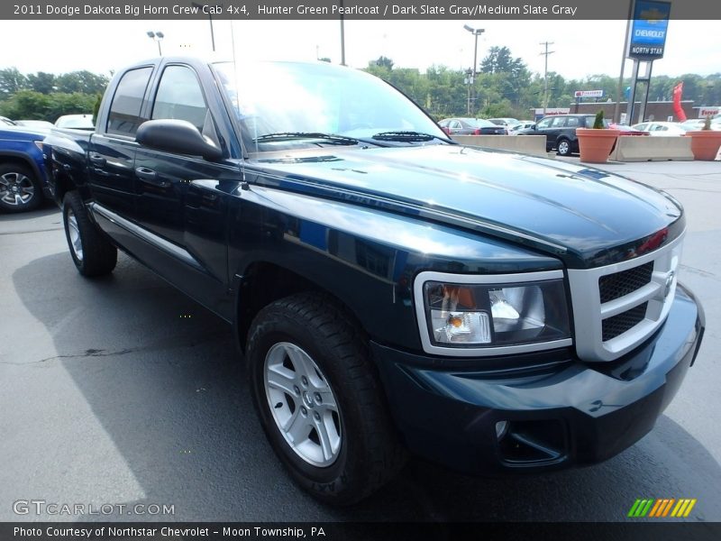 Hunter Green Pearlcoat / Dark Slate Gray/Medium Slate Gray 2011 Dodge Dakota Big Horn Crew Cab 4x4