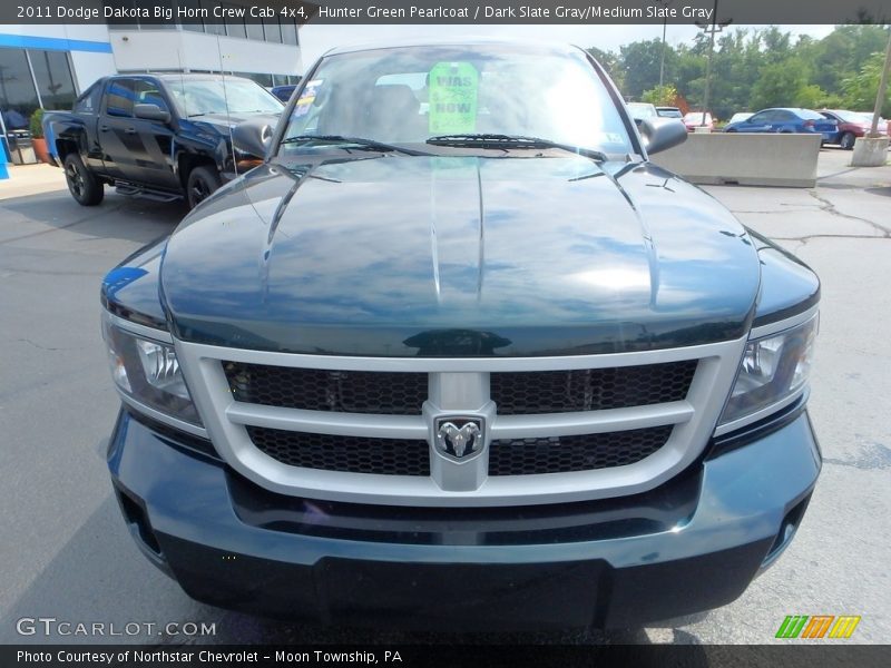 Hunter Green Pearlcoat / Dark Slate Gray/Medium Slate Gray 2011 Dodge Dakota Big Horn Crew Cab 4x4