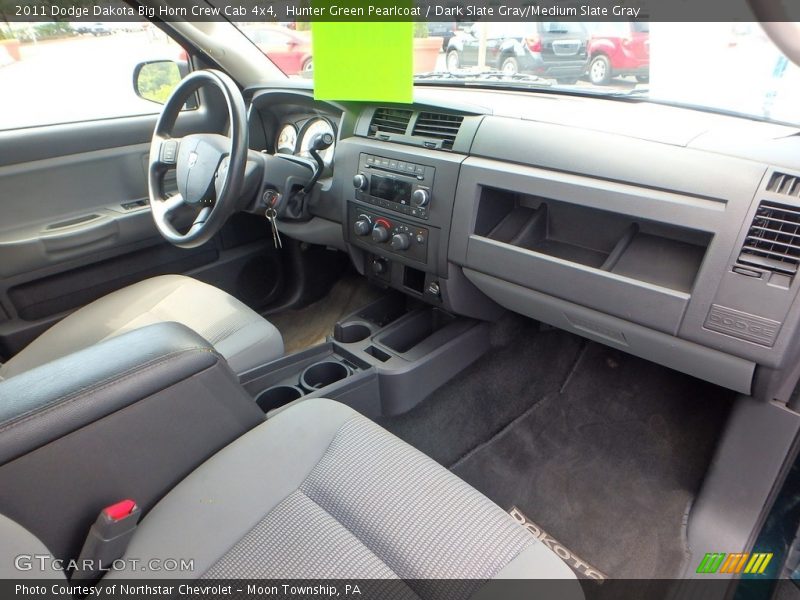 Hunter Green Pearlcoat / Dark Slate Gray/Medium Slate Gray 2011 Dodge Dakota Big Horn Crew Cab 4x4