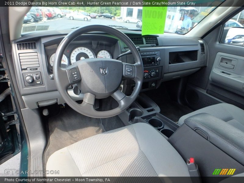 Hunter Green Pearlcoat / Dark Slate Gray/Medium Slate Gray 2011 Dodge Dakota Big Horn Crew Cab 4x4