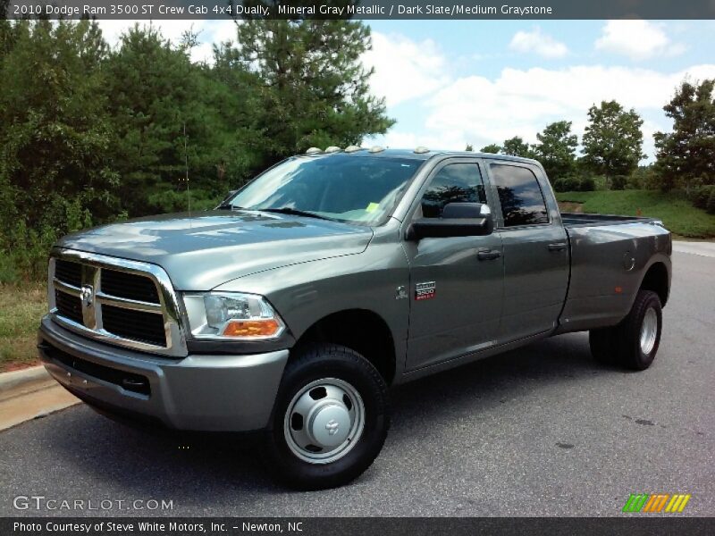 Mineral Gray Metallic / Dark Slate/Medium Graystone 2010 Dodge Ram 3500 ST Crew Cab 4x4 Dually