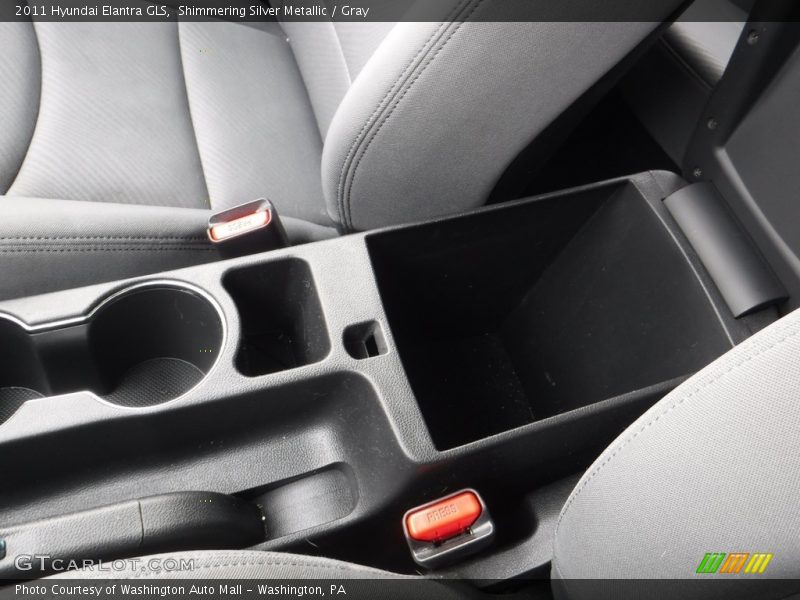 Shimmering Silver Metallic / Gray 2011 Hyundai Elantra GLS