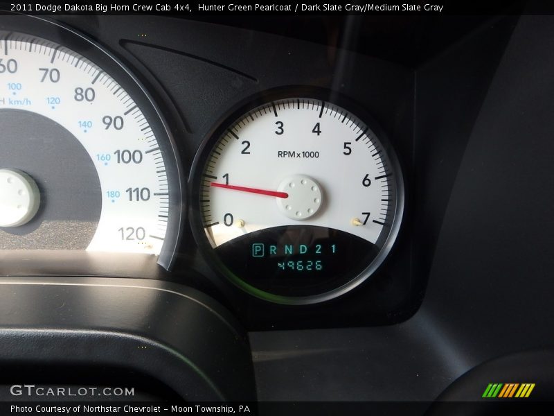 Hunter Green Pearlcoat / Dark Slate Gray/Medium Slate Gray 2011 Dodge Dakota Big Horn Crew Cab 4x4
