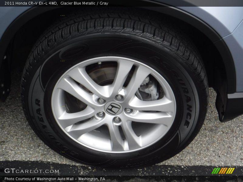 Glacier Blue Metallic / Gray 2011 Honda CR-V EX-L 4WD