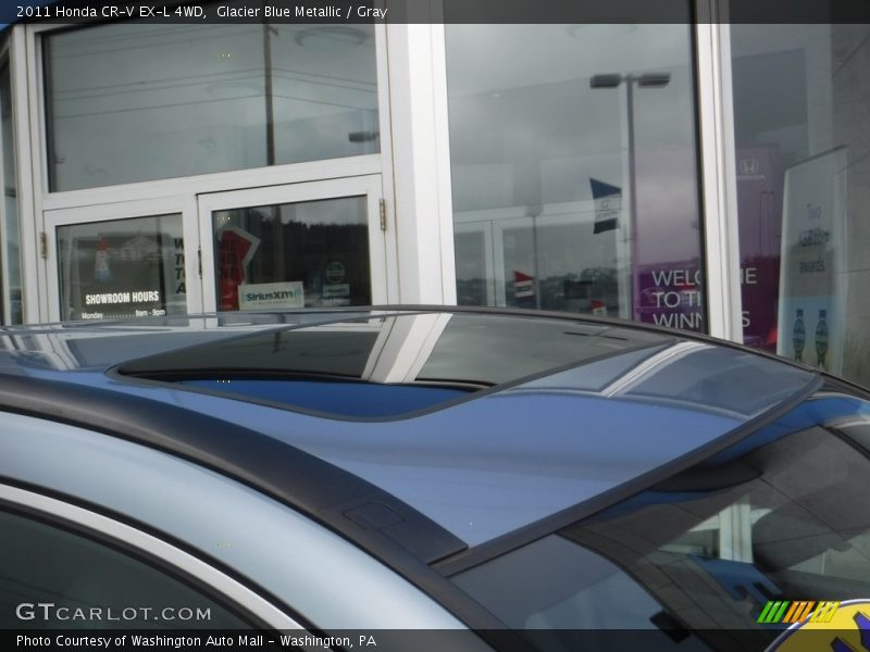 Glacier Blue Metallic / Gray 2011 Honda CR-V EX-L 4WD