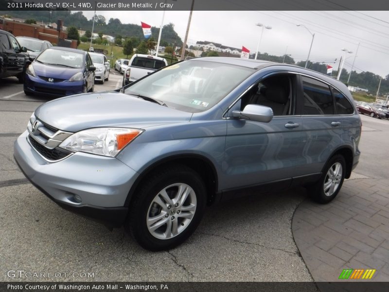 Glacier Blue Metallic / Gray 2011 Honda CR-V EX-L 4WD