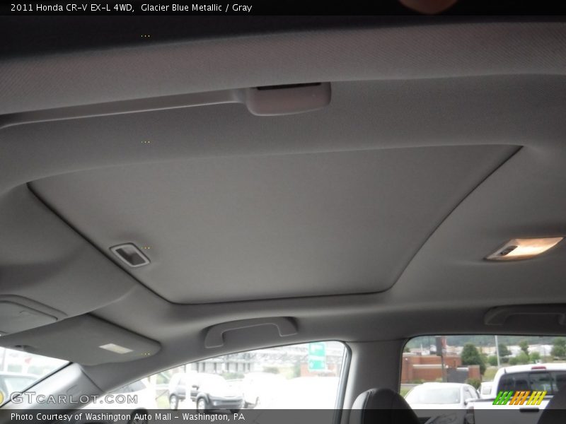 Glacier Blue Metallic / Gray 2011 Honda CR-V EX-L 4WD