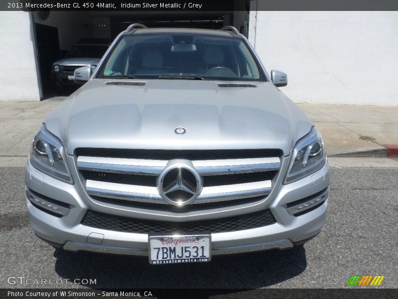 Iridium Silver Metallic / Grey 2013 Mercedes-Benz GL 450 4Matic