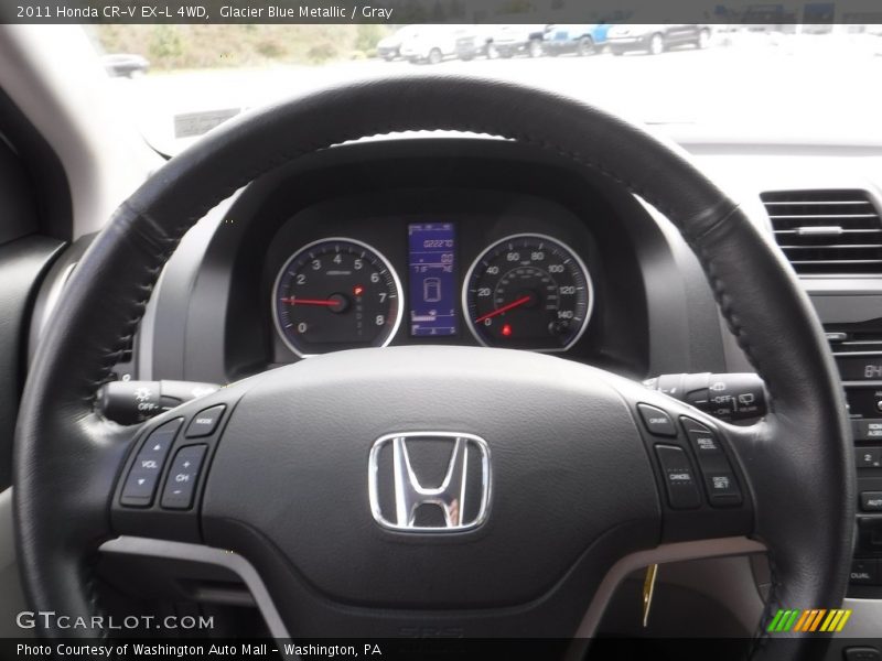 Glacier Blue Metallic / Gray 2011 Honda CR-V EX-L 4WD