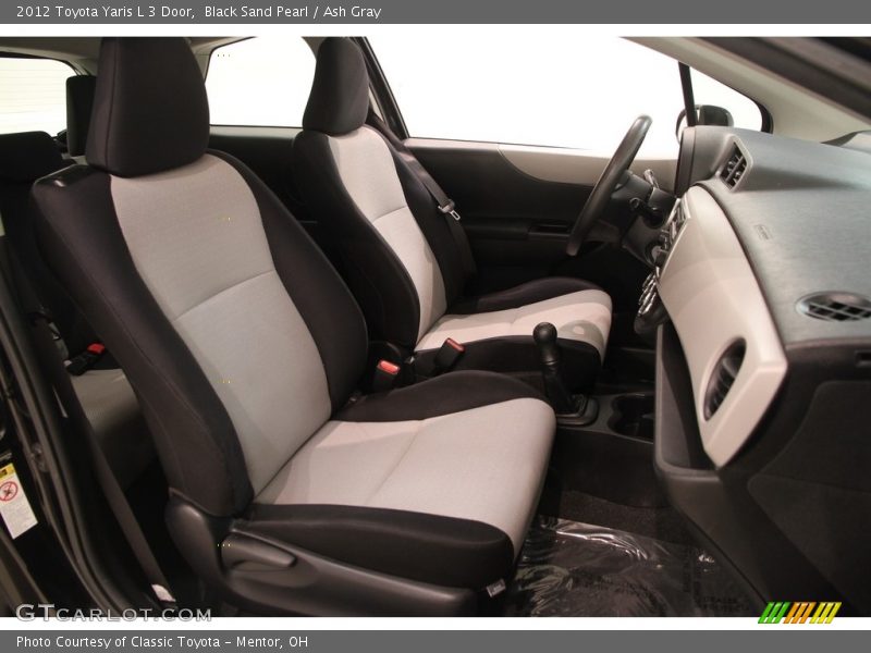 Black Sand Pearl / Ash Gray 2012 Toyota Yaris L 3 Door
