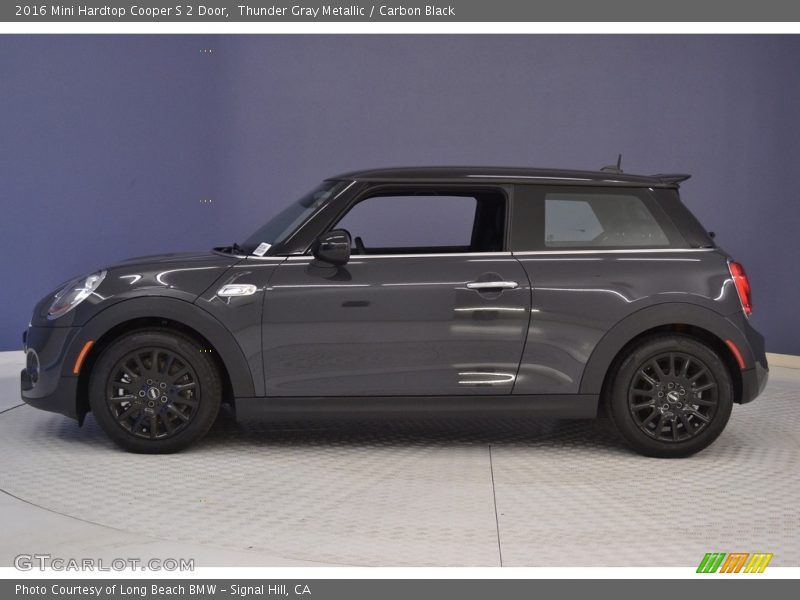 Thunder Gray Metallic / Carbon Black 2016 Mini Hardtop Cooper S 2 Door