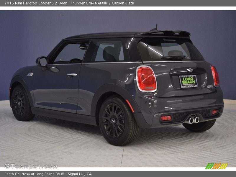 Thunder Gray Metallic / Carbon Black 2016 Mini Hardtop Cooper S 2 Door