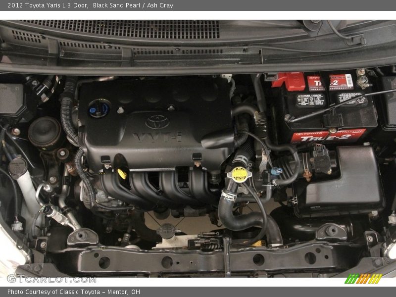 Black Sand Pearl / Ash Gray 2012 Toyota Yaris L 3 Door