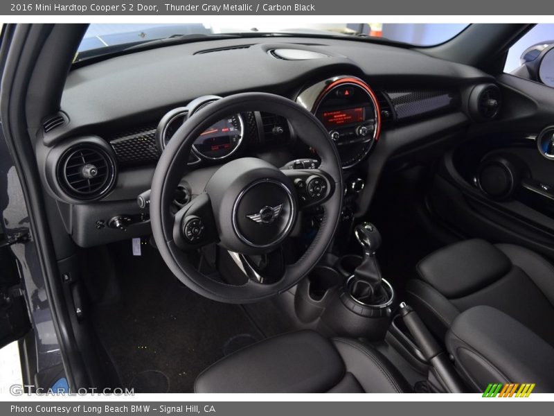 Thunder Gray Metallic / Carbon Black 2016 Mini Hardtop Cooper S 2 Door