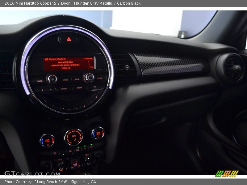 Thunder Gray Metallic / Carbon Black 2016 Mini Hardtop Cooper S 2 Door