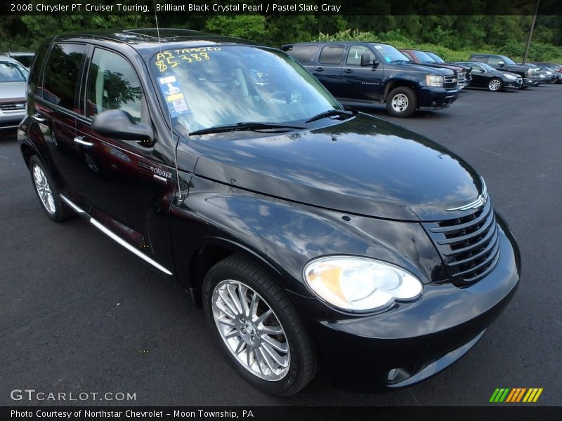 Brilliant Black Crystal Pearl / Pastel Slate Gray 2008 Chrysler PT Cruiser Touring