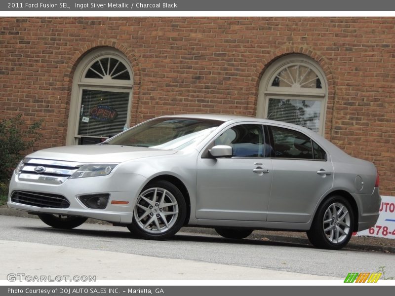 Ingot Silver Metallic / Charcoal Black 2011 Ford Fusion SEL