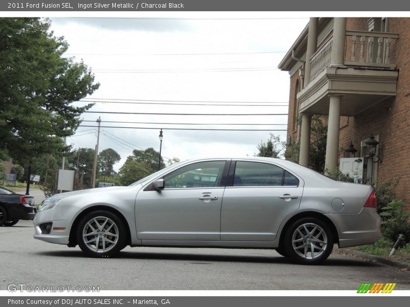 Ingot Silver Metallic / Charcoal Black 2011 Ford Fusion SEL