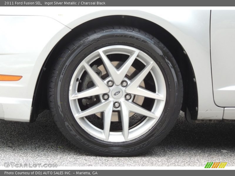 Ingot Silver Metallic / Charcoal Black 2011 Ford Fusion SEL