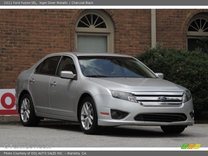 Ingot Silver Metallic / Charcoal Black 2011 Ford Fusion SEL
