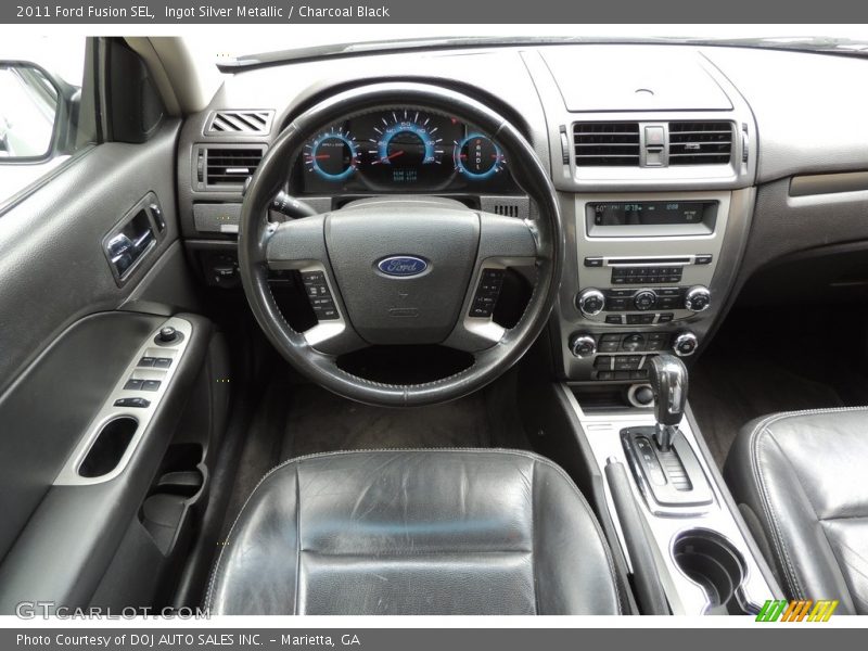 Ingot Silver Metallic / Charcoal Black 2011 Ford Fusion SEL
