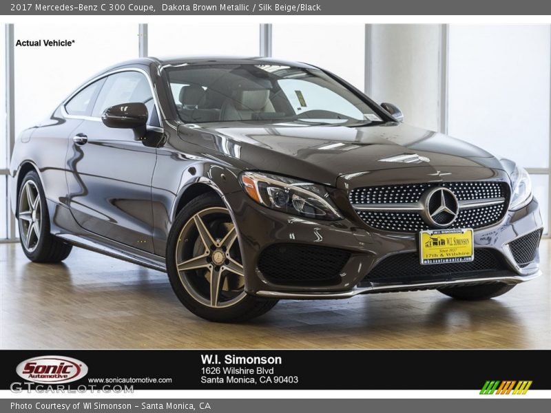 Dakota Brown Metallic / Silk Beige/Black 2017 Mercedes-Benz C 300 Coupe