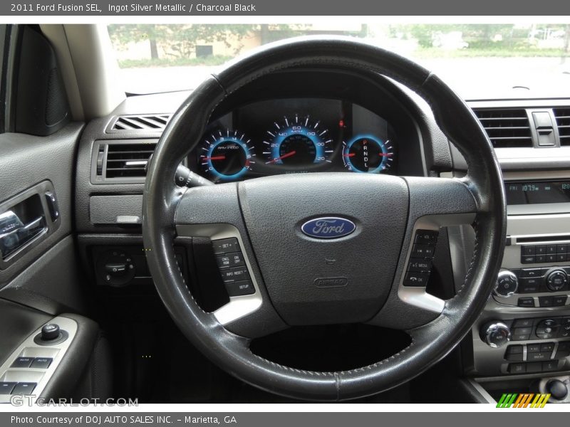 Ingot Silver Metallic / Charcoal Black 2011 Ford Fusion SEL