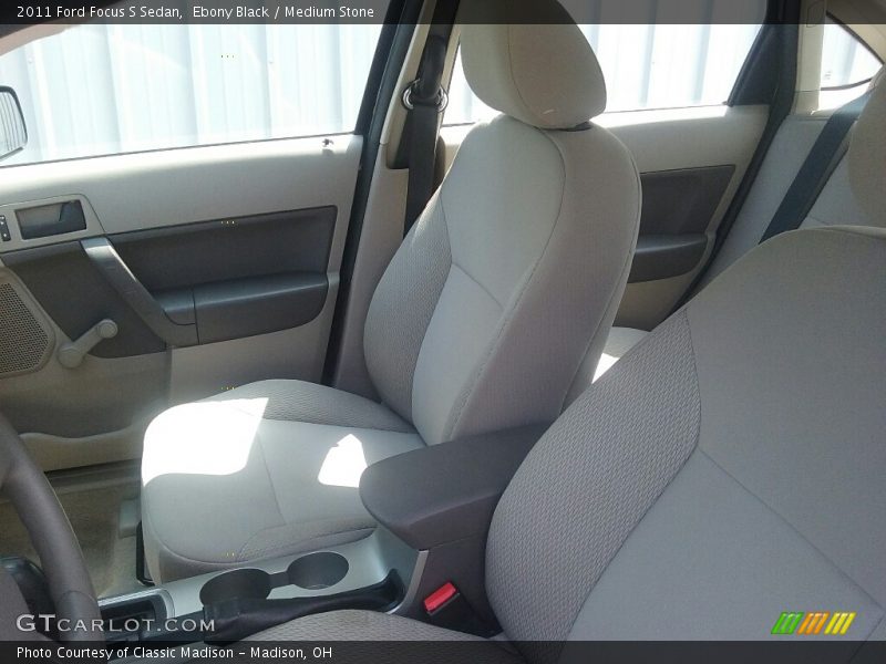 Ebony Black / Medium Stone 2011 Ford Focus S Sedan