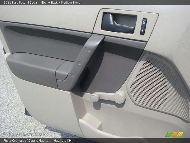 Ebony Black / Medium Stone 2011 Ford Focus S Sedan
