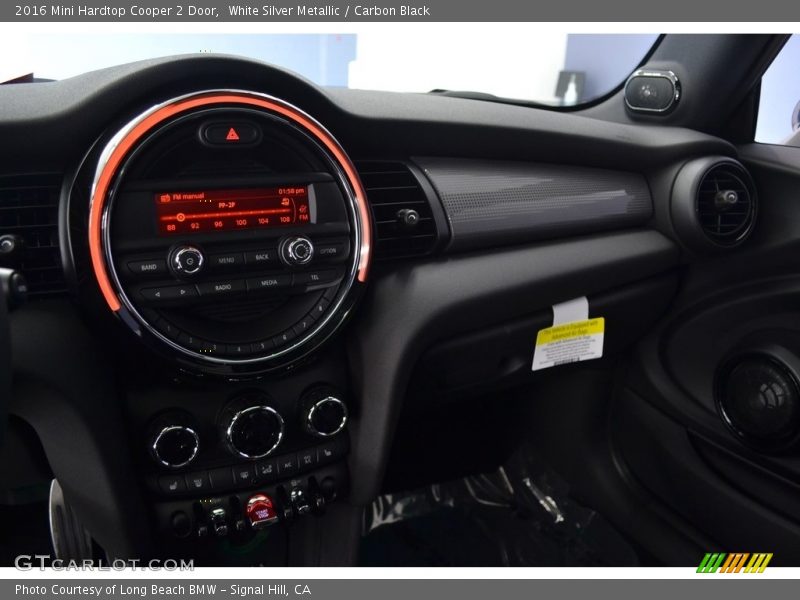 White Silver Metallic / Carbon Black 2016 Mini Hardtop Cooper 2 Door