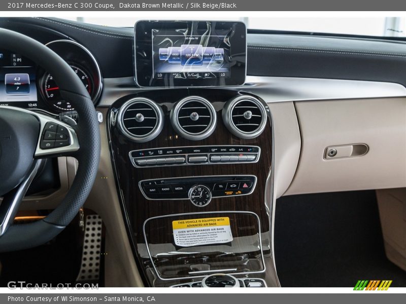 Dakota Brown Metallic / Silk Beige/Black 2017 Mercedes-Benz C 300 Coupe