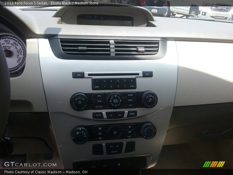 Ebony Black / Medium Stone 2011 Ford Focus S Sedan