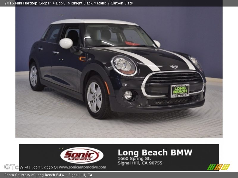 Midnight Black Metallic / Carbon Black 2016 Mini Hardtop Cooper 4 Door
