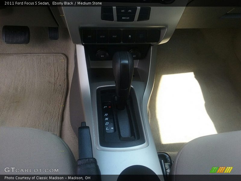 Ebony Black / Medium Stone 2011 Ford Focus S Sedan