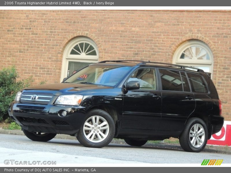 Black / Ivory Beige 2006 Toyota Highlander Hybrid Limited 4WD