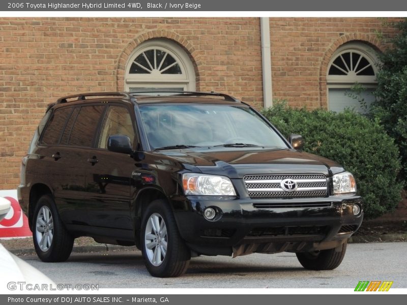 Black / Ivory Beige 2006 Toyota Highlander Hybrid Limited 4WD