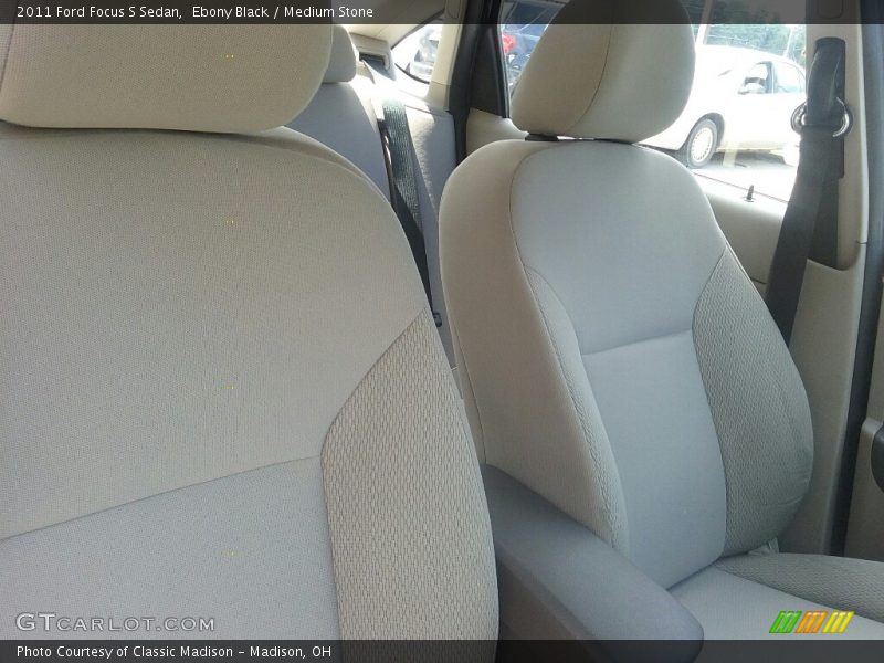 Ebony Black / Medium Stone 2011 Ford Focus S Sedan