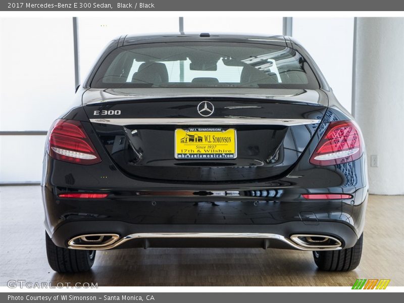 Black / Black 2017 Mercedes-Benz E 300 Sedan