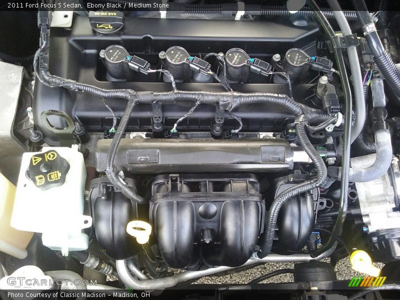 Ebony Black / Medium Stone 2011 Ford Focus S Sedan